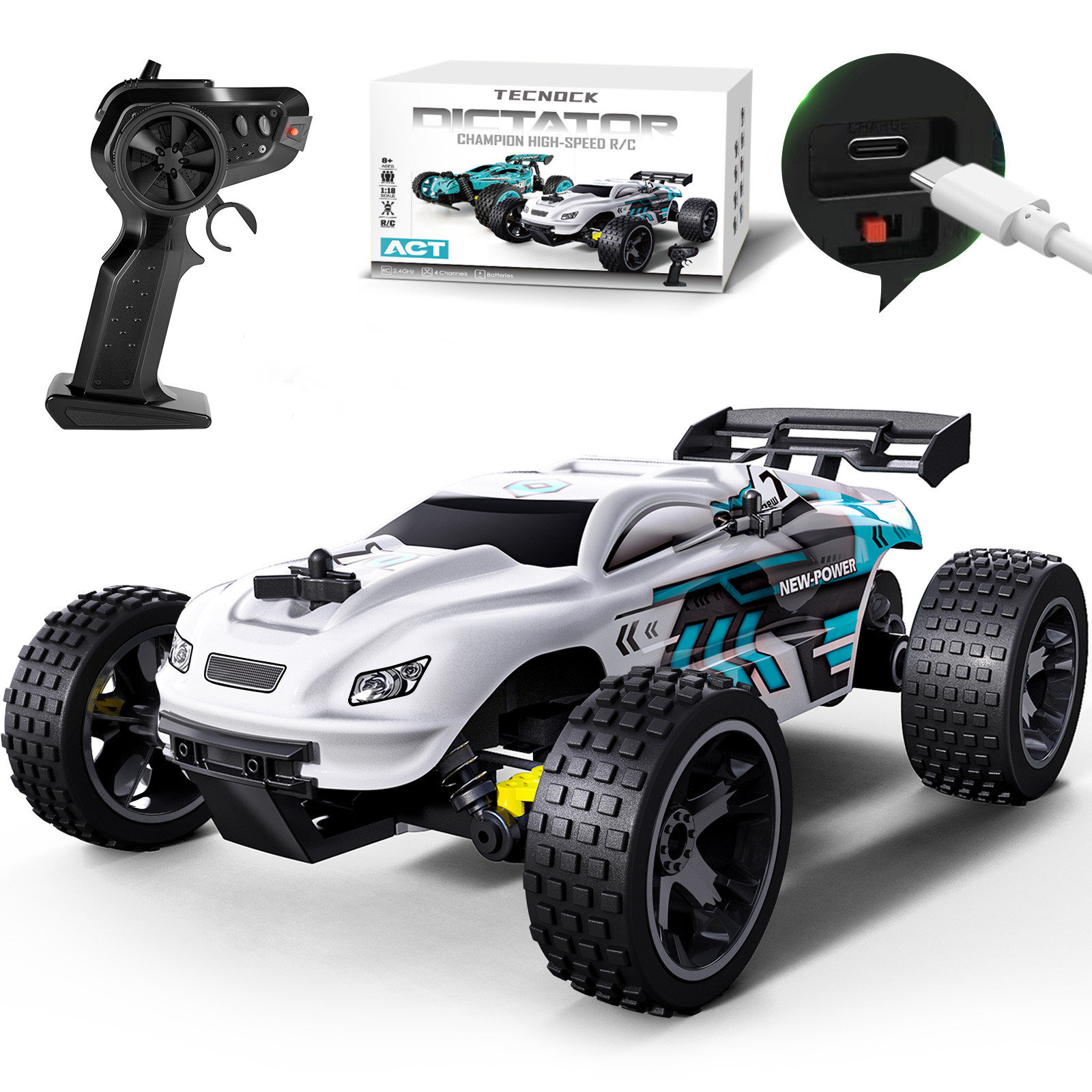 Kids Toys Under 50 - รถ RC ความเร็วสูงสําหรับผู้ใหญ่และเด็ก, 20 กม./ชม. รีโมทคอนโทรลรถยนต์ของเล่น