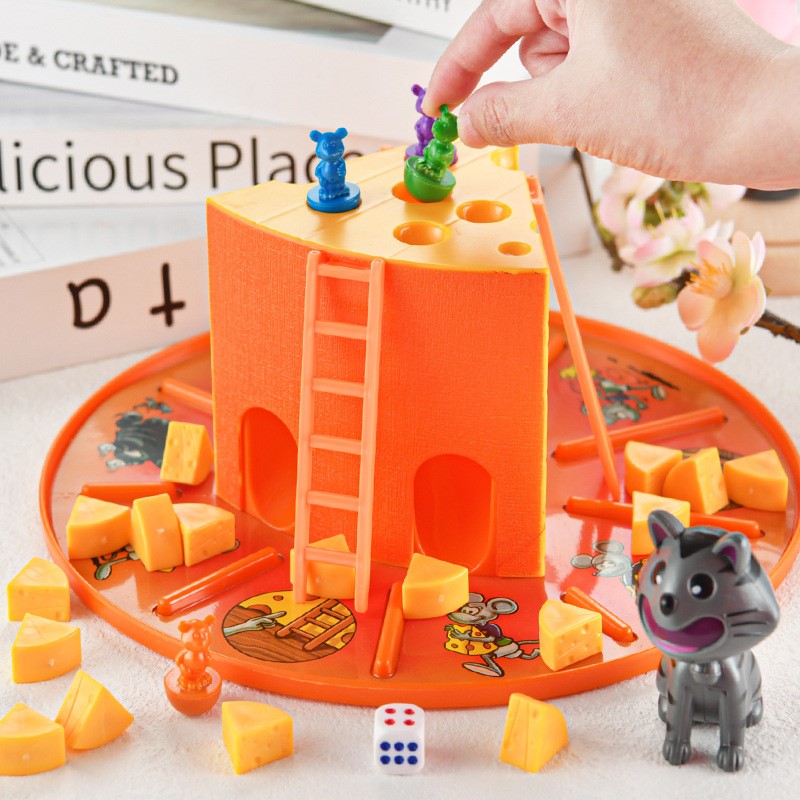 Kids Toys China - เกมกระดานชีสเค้กแมวและหนู ของเล่นสำหรับเด็ก ปาร์ตี้ครอบครัว ของเล่นพ่อแม่ลูก ของขวัญสำหรับเด็กชายและเด็กหญิง
