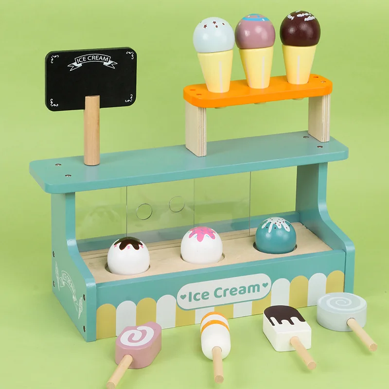 Kids Toys Kitchen Set - ไม้ Play House ของเล่น Pretend Play