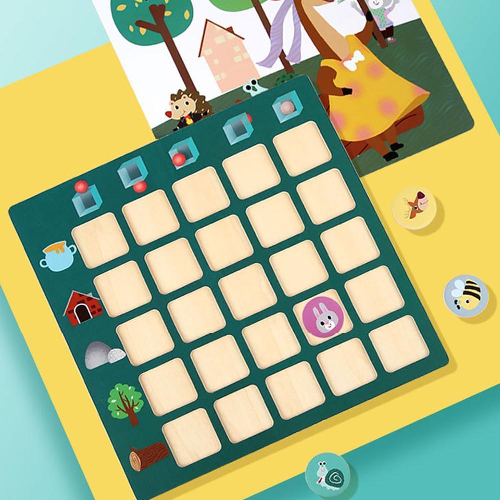 Kids Toys Location - การคิดเชิงตรรกะการฝึกอบรม Montessori เด็กค้นหาตําแหน่งก่อนวัยเรียนปริศนาการศึกษาเขาวงกตเกมครอบครัวของเล่นสําหรับเด็ก