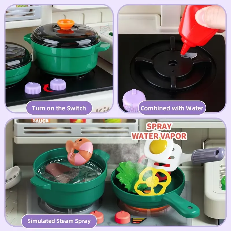 ชุดครัวจำลองขนาดใหญ่ 90 ซม. สำ - Kids Toys Kitchen Set บทวิจารณ์และราคา