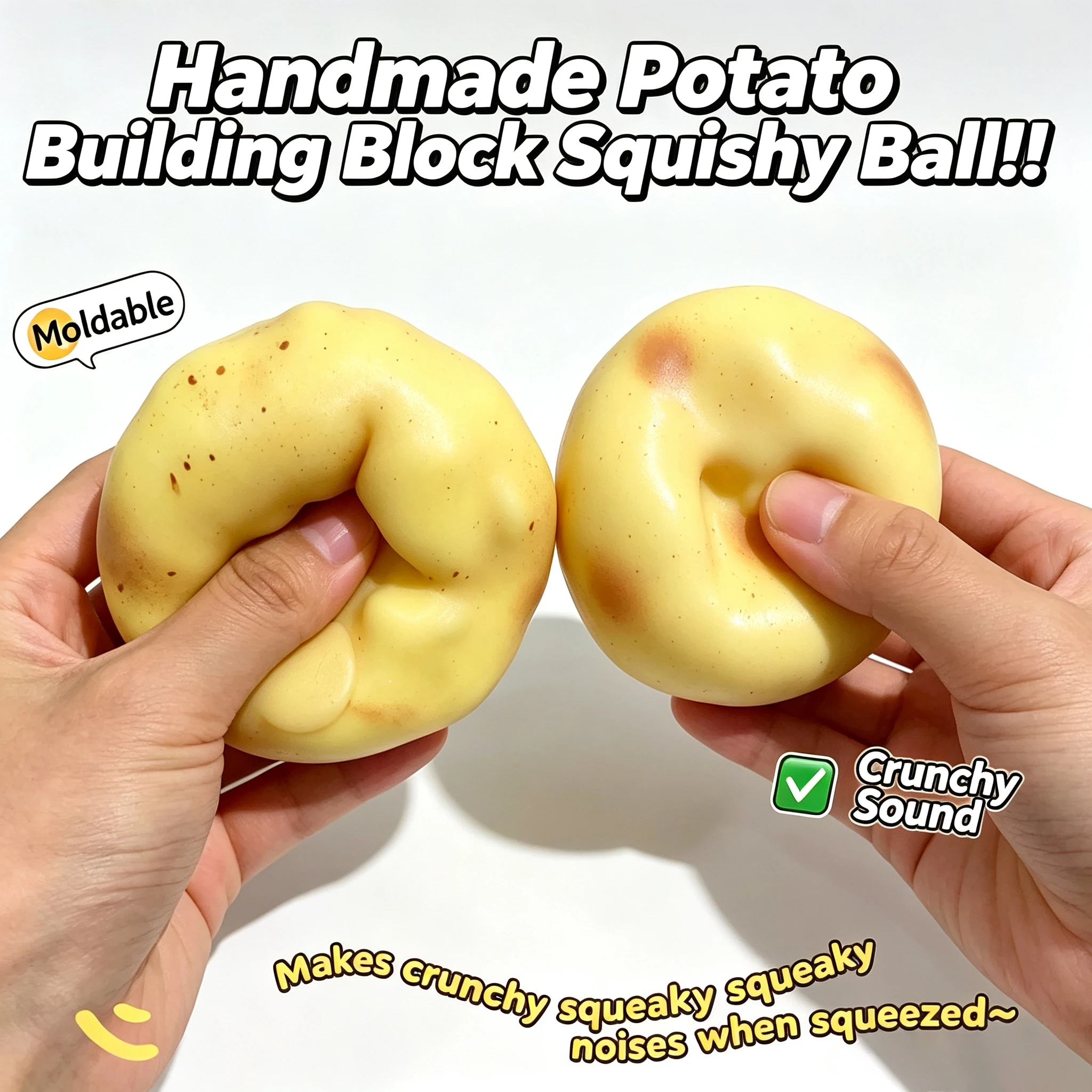 ลูกบอลบีบคลายเครียดรูปมันฝรั่ง - Sensory Fidget Toys บทวิจารณ์และราคา