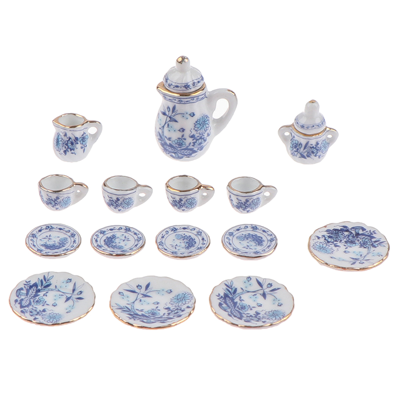 ชุดถ้วยชาพอร์ซเลนจิ๋ว1:12 15ชิ - Kids Toys Kitchen Set บทวิจารณ์และราคา
