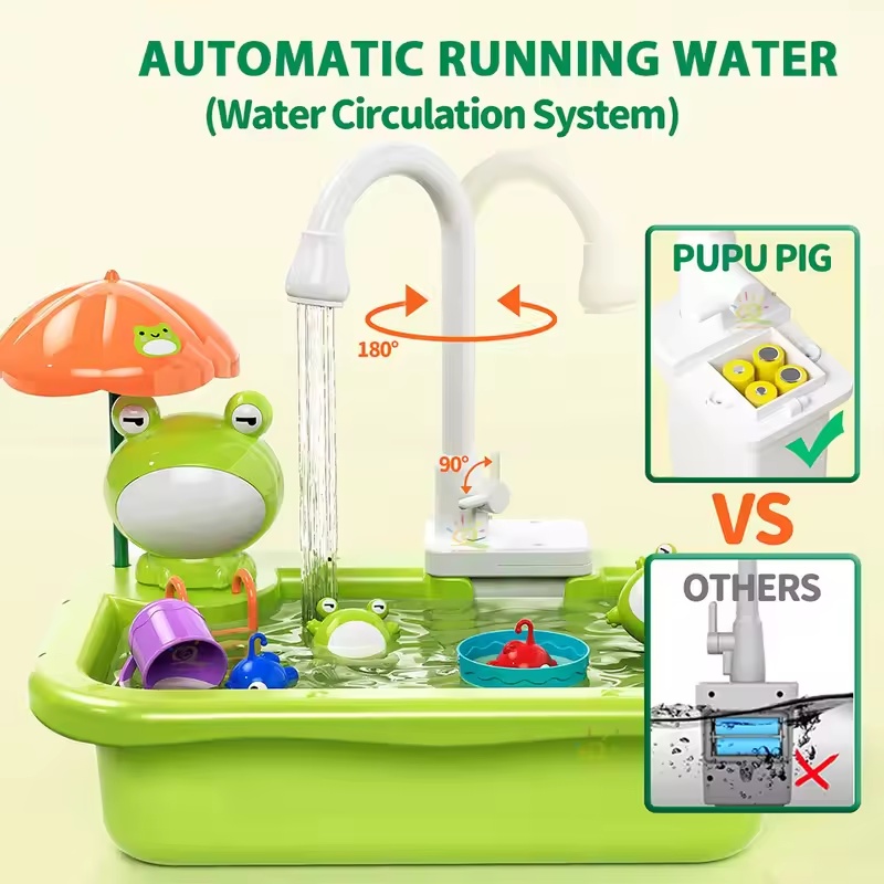 อ่างล้างจานเด็กแบบใหม่พร้อมเคร - Kids Toys Kitchen Set บทวิจารณ์และราคา