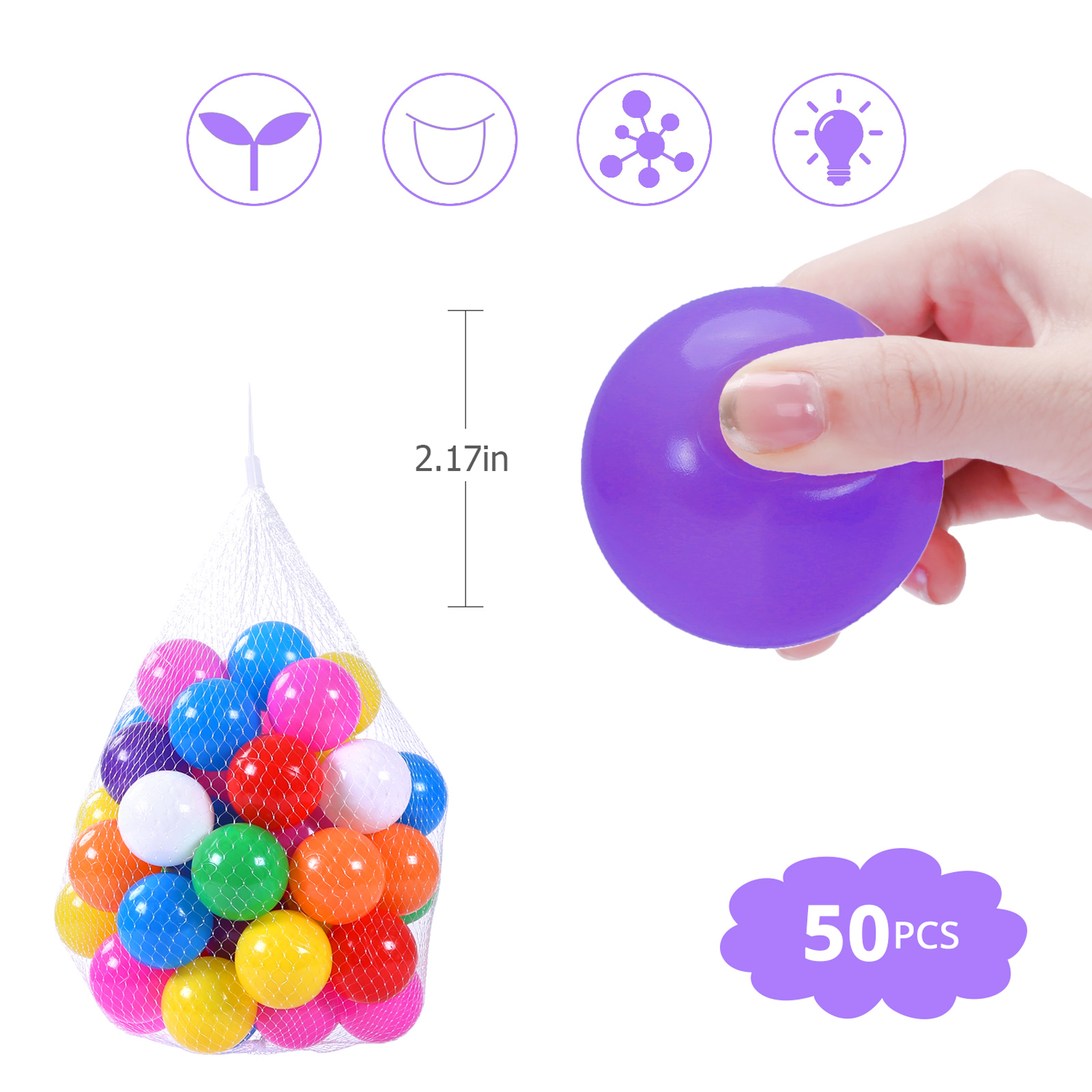 COLOBOBO ลูกบอลพลาสติก 5.5 ซม. - Kids Toys Under 50 บทวิจารณ์และราคา