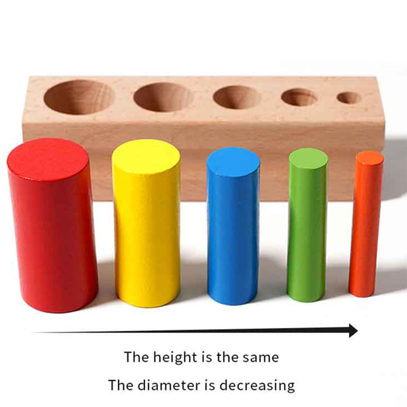ของเล่นไม้มอนเตสซอรี่ทรงกระบอก - Kid Toys Ads บทวิจารณ์และราคา