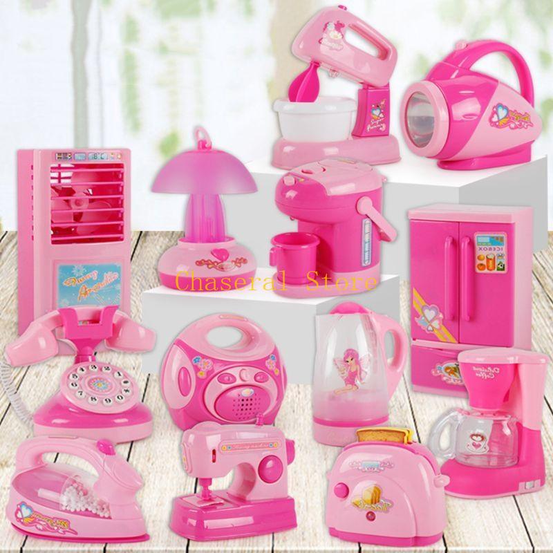 E7CE เด็กเด็กสาวเด็กสาวมินิครั - Kids Toys Kitchen Set บทวิจารณ์และราคา